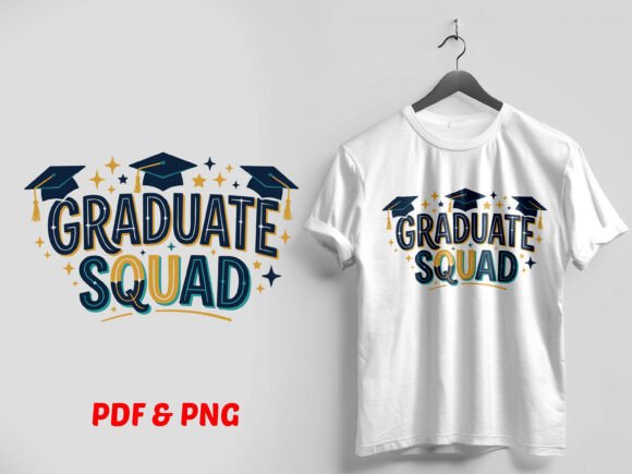 Graduate Squad Celebration PNG Design