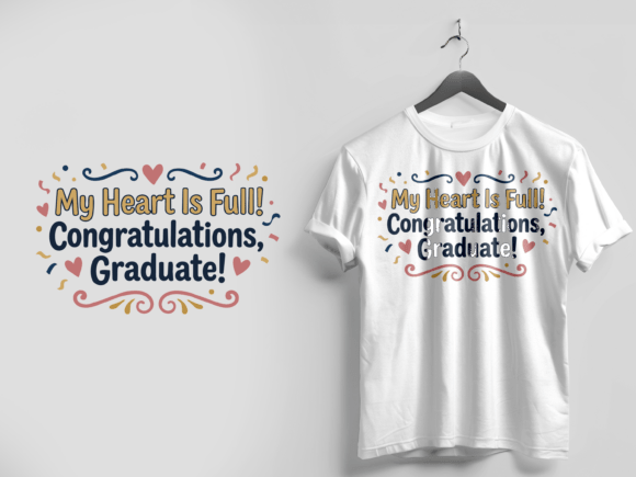 Graduation T-Shirt with Text Png Isolate
