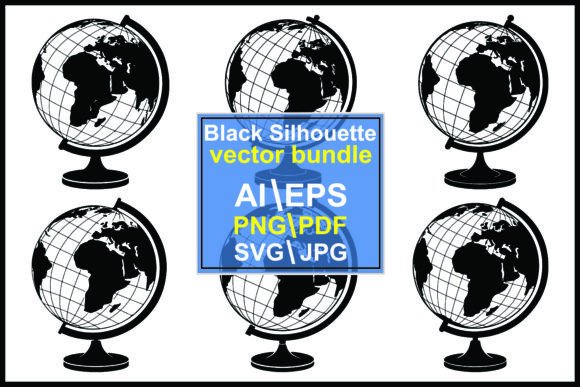 Silhouettes Globe on Stands Earth Geography: A Practical Asset Evaluation