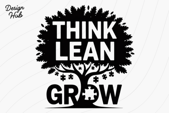 Think Learn Grow PNG SVG: A Growth Mindset Visual