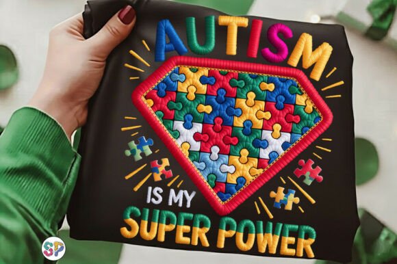 Unlocking Creativity with the Autism Superpower Puzzle Yarn Shirt Png